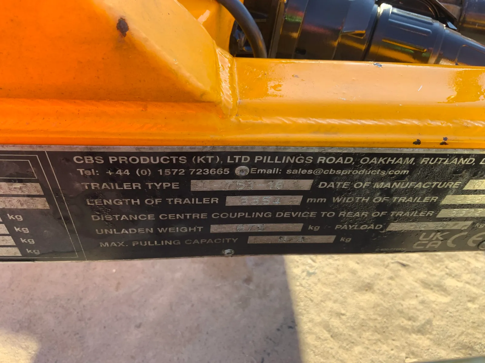 CBS Products CC-751-16 Cable Reel Trailer
