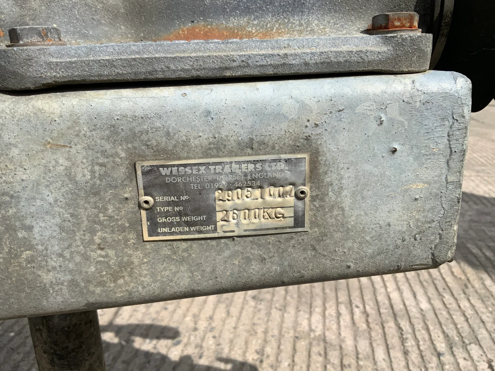 Wessex 8X4 Plant Trailer (ST26996)