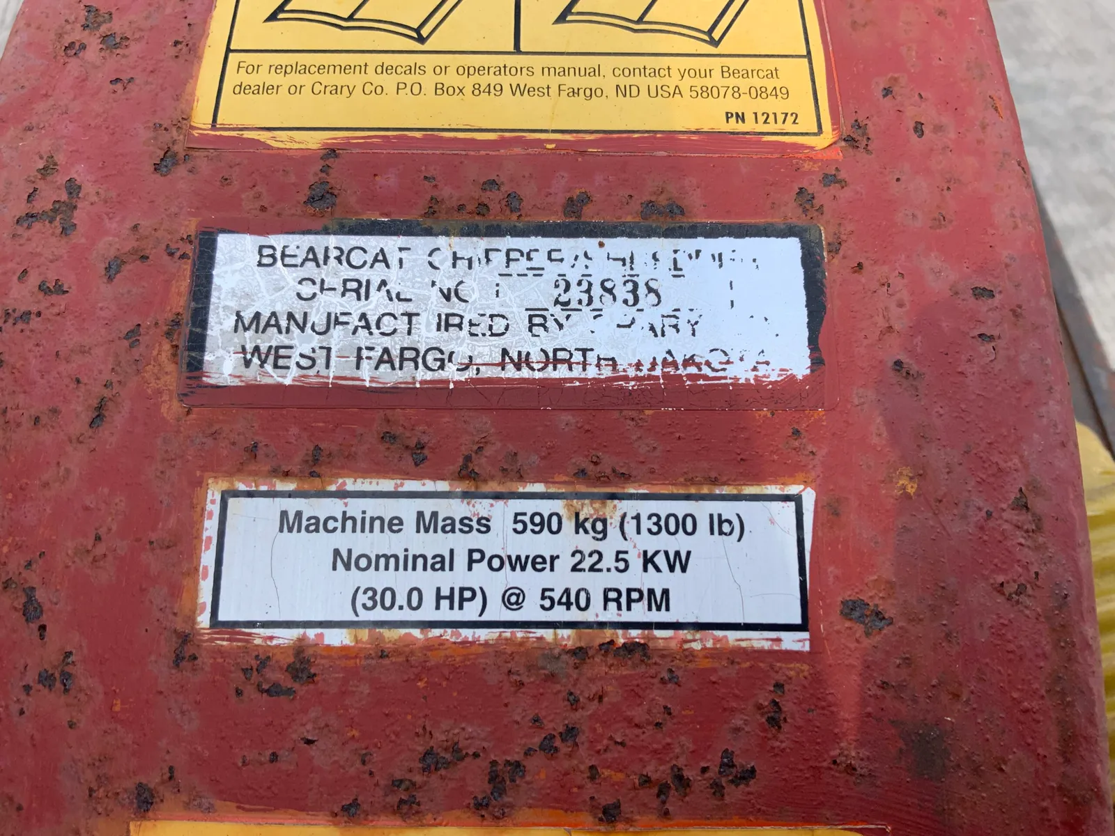 Bearcat 3 Point Linkage Chipper